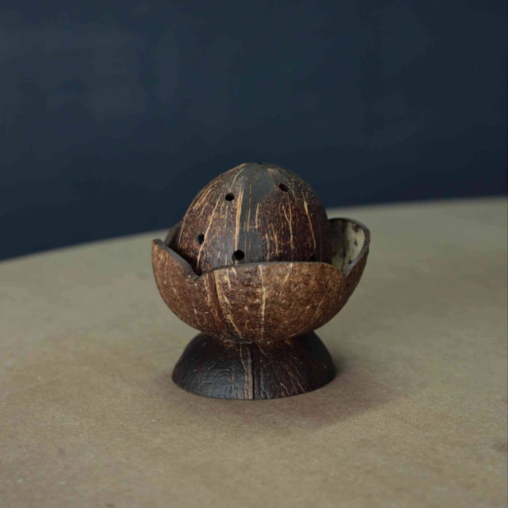 Coconut Shell Dhoop Stand