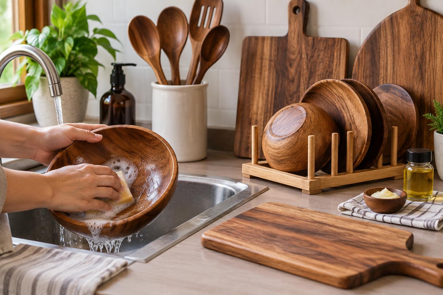 How to Care for Wooden Kitchenware: Cleaning, Drying & Maintenance Tips