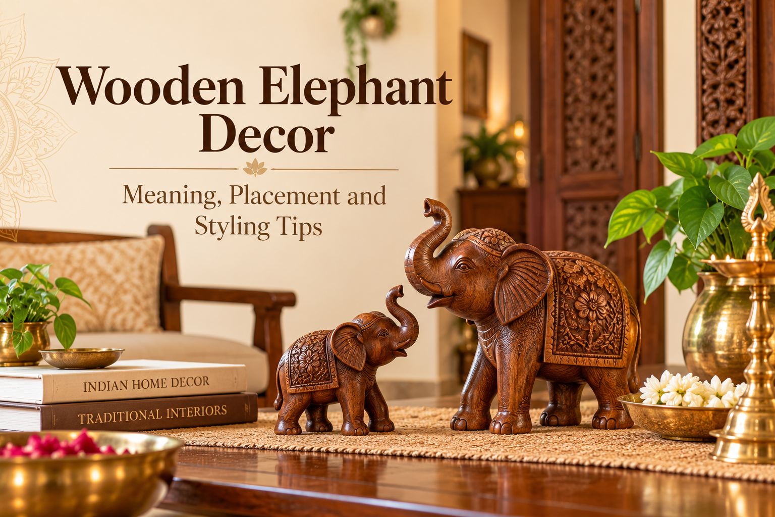 Wooden Elephant Decor: Meaning, Placement and Styling Tips
